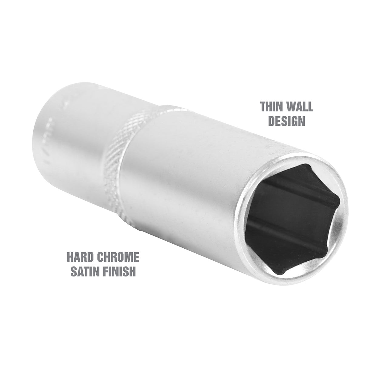 OEMTOOLS 22447 1/2 Inch Drive 6 Pt. Deep Wall Socket (17 mm) Additional Image 2