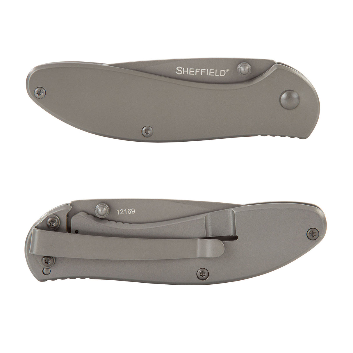 Sheffield 12169 Berda Steel 3in. Drop Point Assisted Opening Knife Additional Image 3