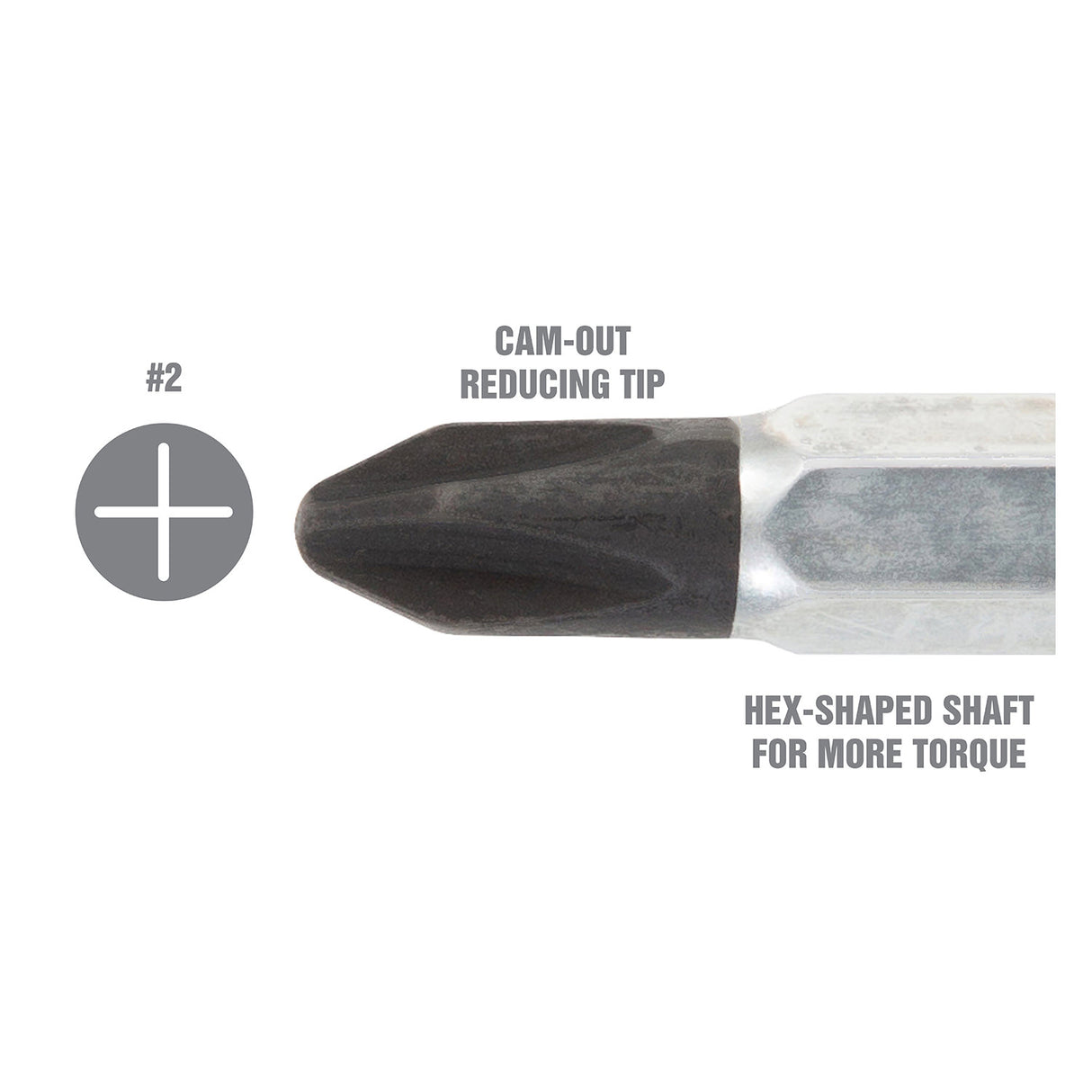 OEMTOOLS 22570 1-1/2in. #2 Phillips Screwdriver Additional Image 2
