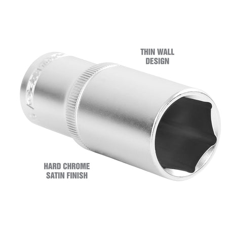 OEMTOOLS 22427 1/2 Inch Drive 6 Pt. Deep Wall Socket (15/16 Inch) Additional Image 2