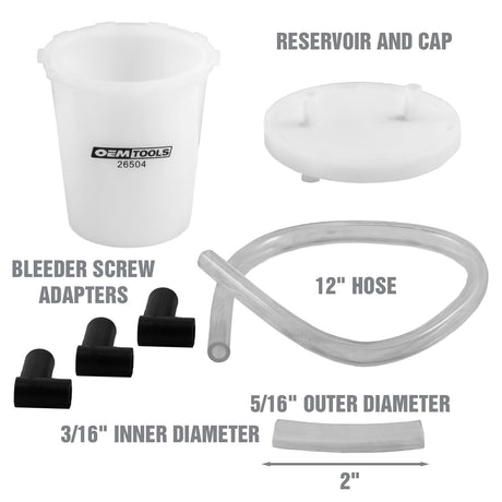 OEMTOOLS 26504 Brake Bleeding Kit Additional Image 1