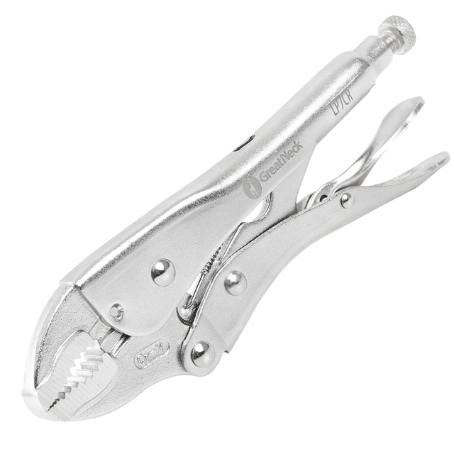 GreatNeck LP7CR 7 Inch Curved Jaw Locking Pliers Main Image