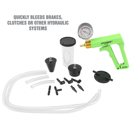OEMTOOLS 37070 Vacuum Pump Tester, Power Steering and Brake Bleeder Kit Additional Image 3