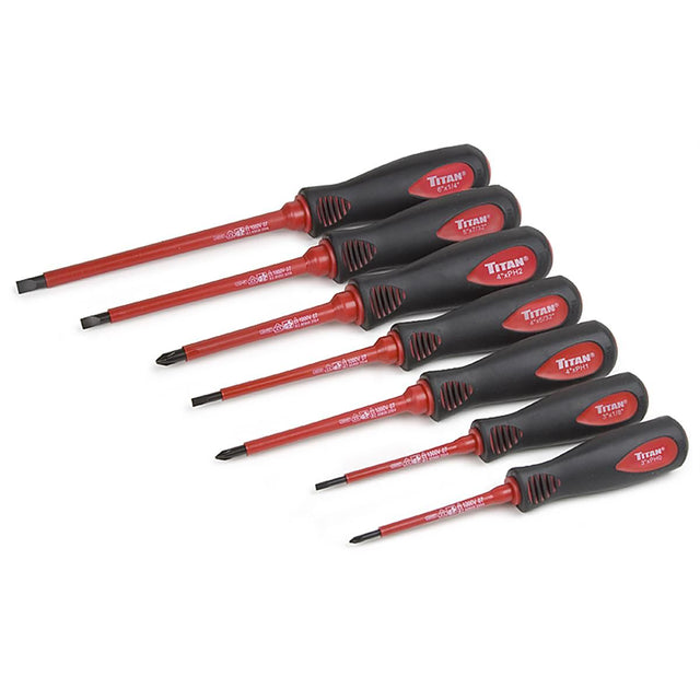 Titan 17237 7 Pc. Insulated Electrician Screwdriver Set Main Image