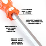 GreatNeck 73012 3/16 x 4 Inch Slotted Square Shank Screwdriver Additional Image 3