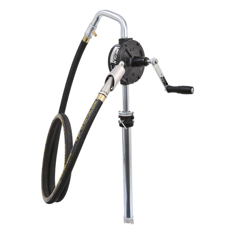 Lincoln Industrial 1387 Manual Rotary Fuel Pump with Hose for 55 Gallon Drums Main Image