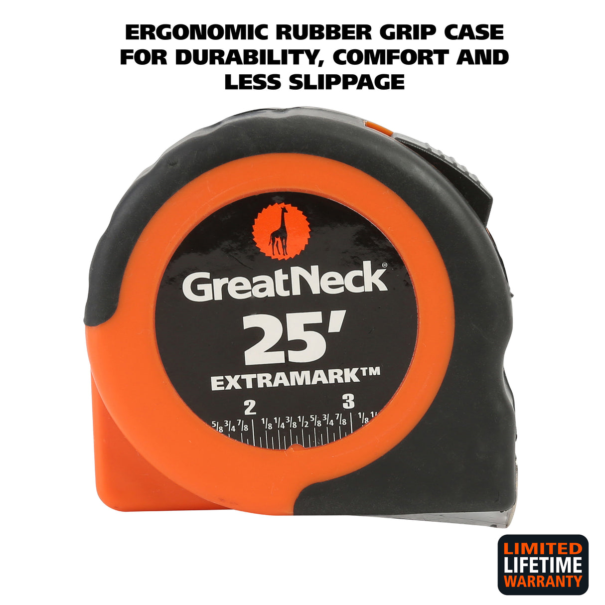 GreatNeck 95005 ExtraMark™ Tape Measure (25 Ft. x 1 Inch) Additional Image 1