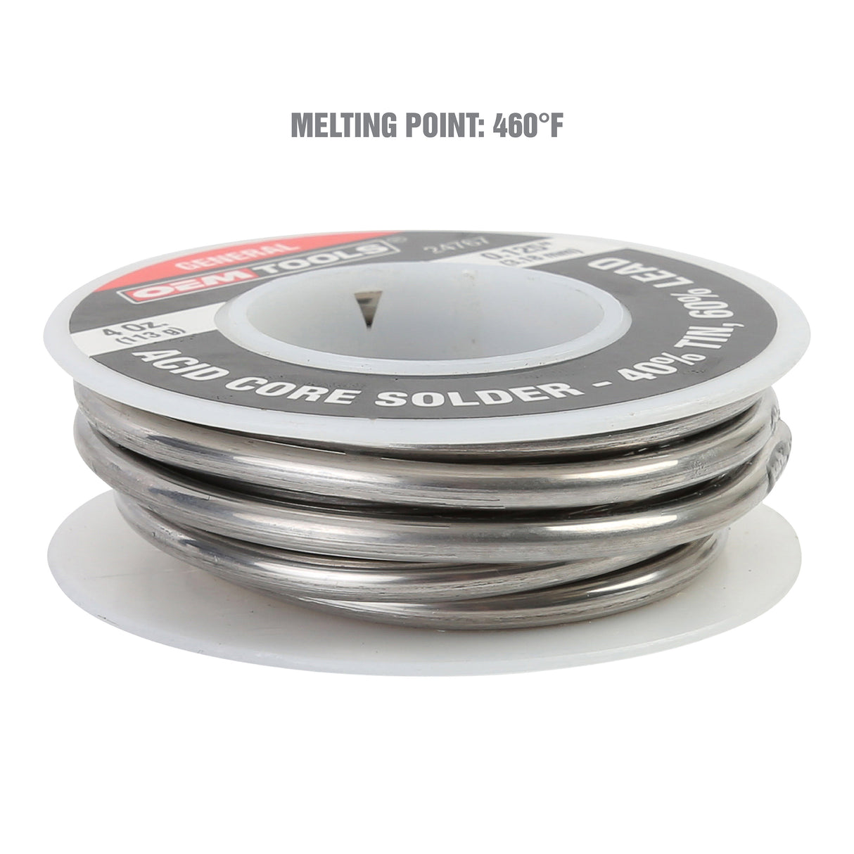 OEMTOOLS 24767 Acid Core Solder– 40% Tin, 60% Lead Additional Image 3