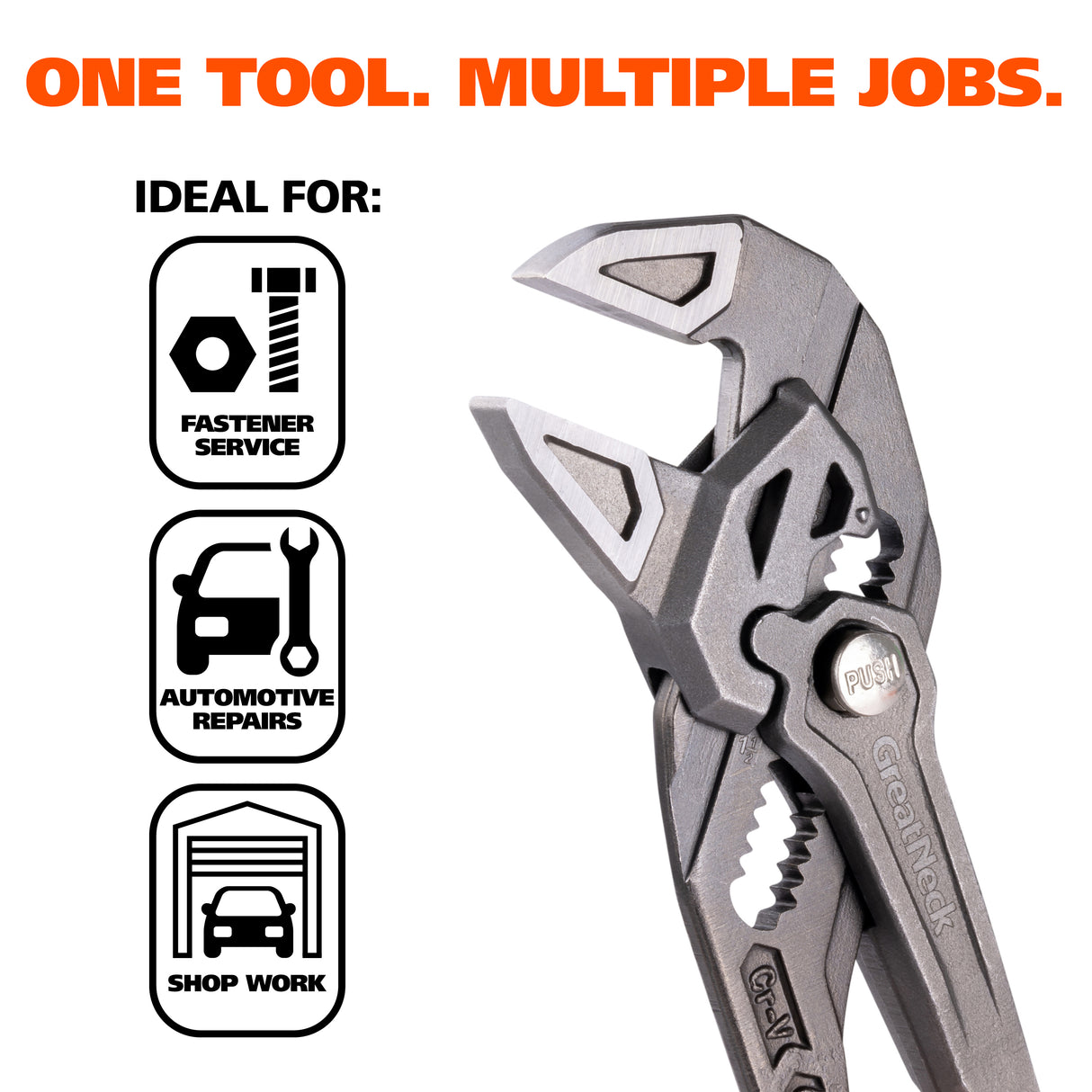 GreatNeck 68400 2-Piece Pliers Wrench Set Additional Image 6