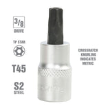 OEMTOOLS 22788 3/8 Inch Drive Tamper Proof Star Socket Bit (T45) Additional Image 1