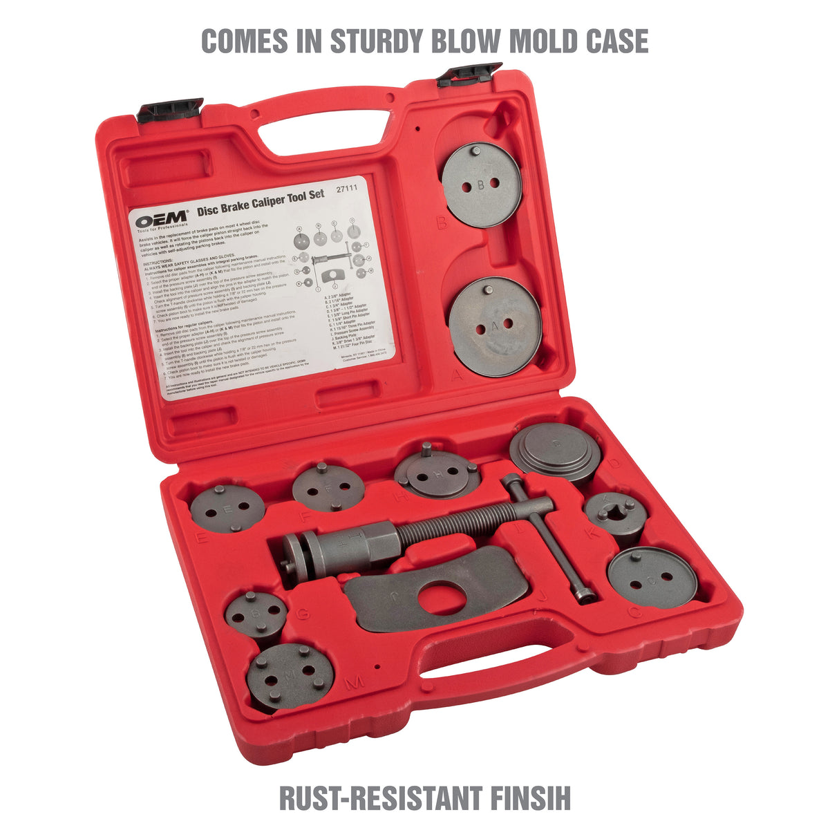 OEMTOOLS 27111 Disc Brake Tool Set Additional Image 2