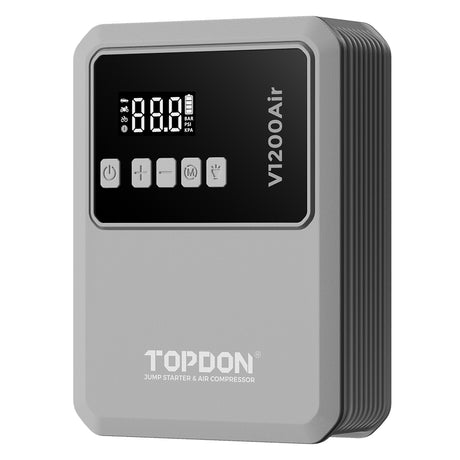 TOPDON V1200AIR 2-in-1 1200 Peak Amp Jump Starter & Tire Inflator Additional Image 4