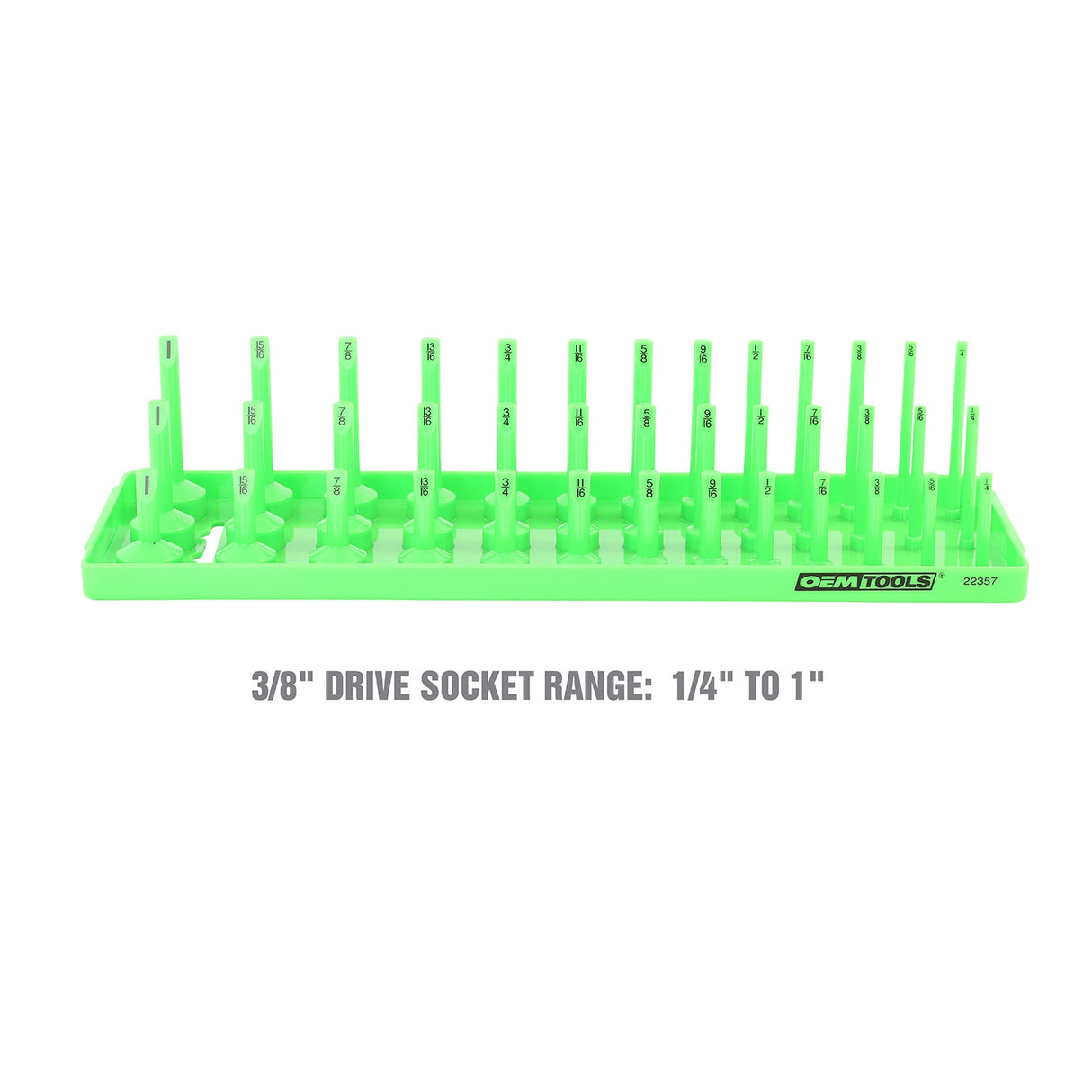 OEMTOOLS 22357 3 Post Socket Tray - 3/8in. Drive (SAE) Additional Image 2