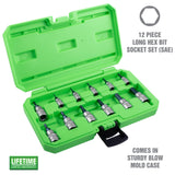 OEMTOOLS 23900 12 Piece SAE Magnetic Hex Bit Socket Set Additional Image 1