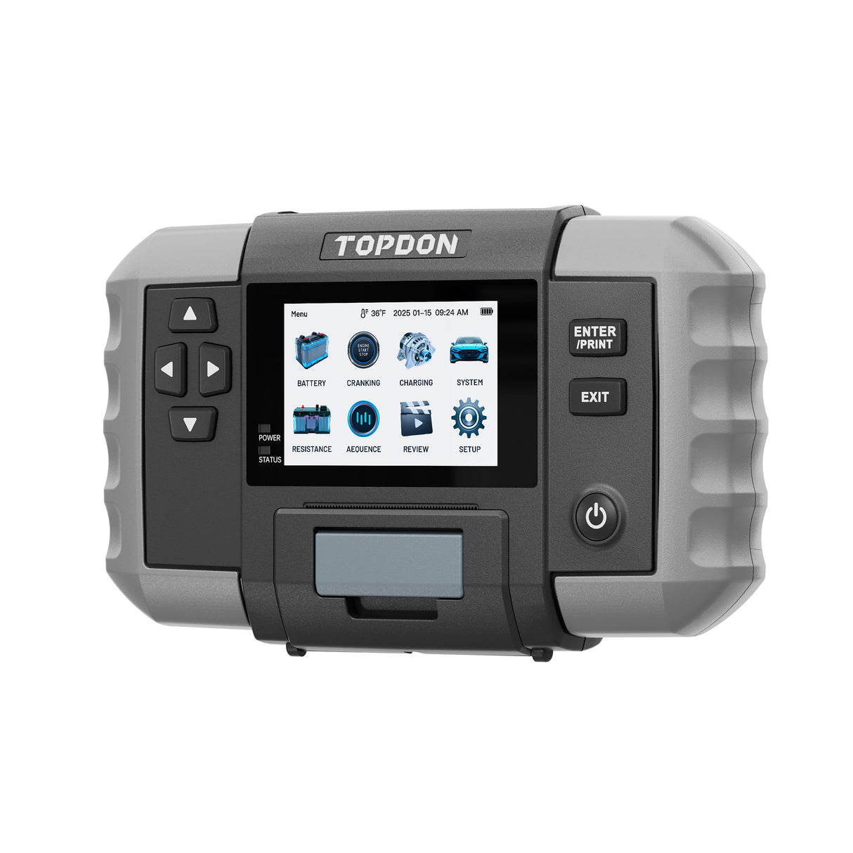TOPDON BT600PLUS Battery Tester With Printer Additional Image 1