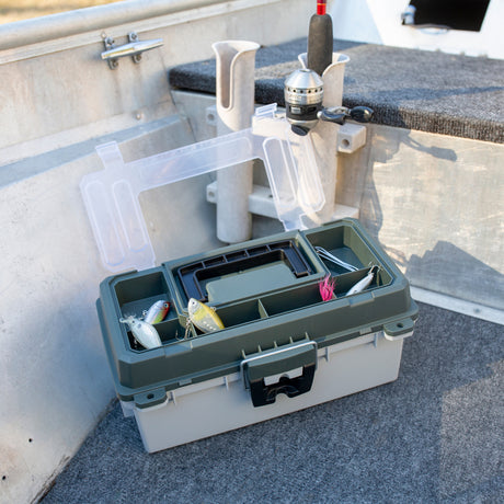Sheffield 12670 13in. Tackle Box - Green/Gray Additional Image 7