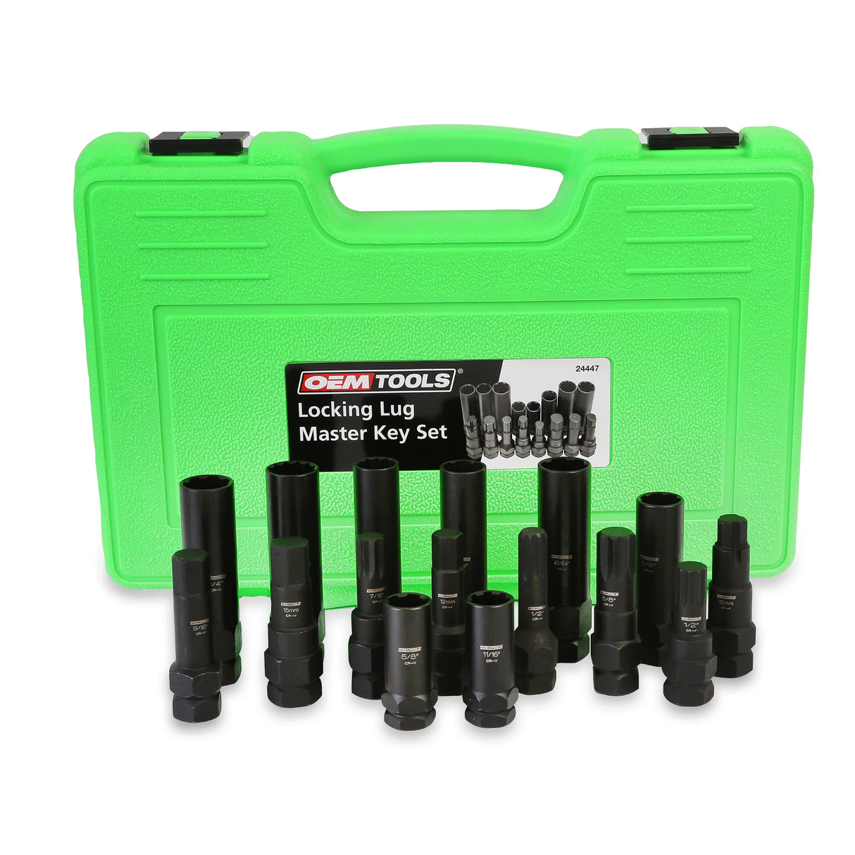 OEMTOOLS 24447 16 Piece Locking Lug Master Key Set Main Image