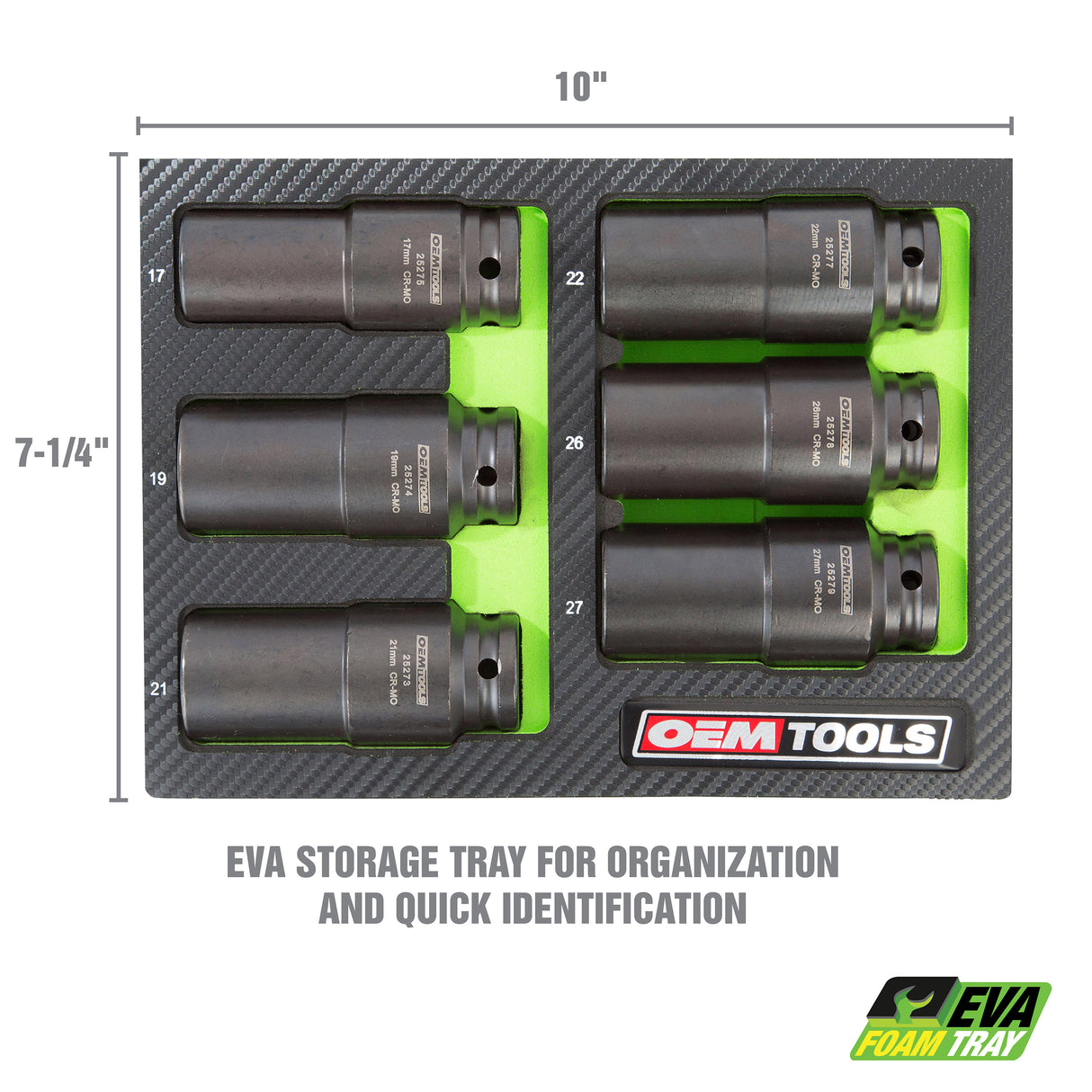 OEMTOOLS 25276 6 Piece Crank Bolt Socket Set Additional Image 2