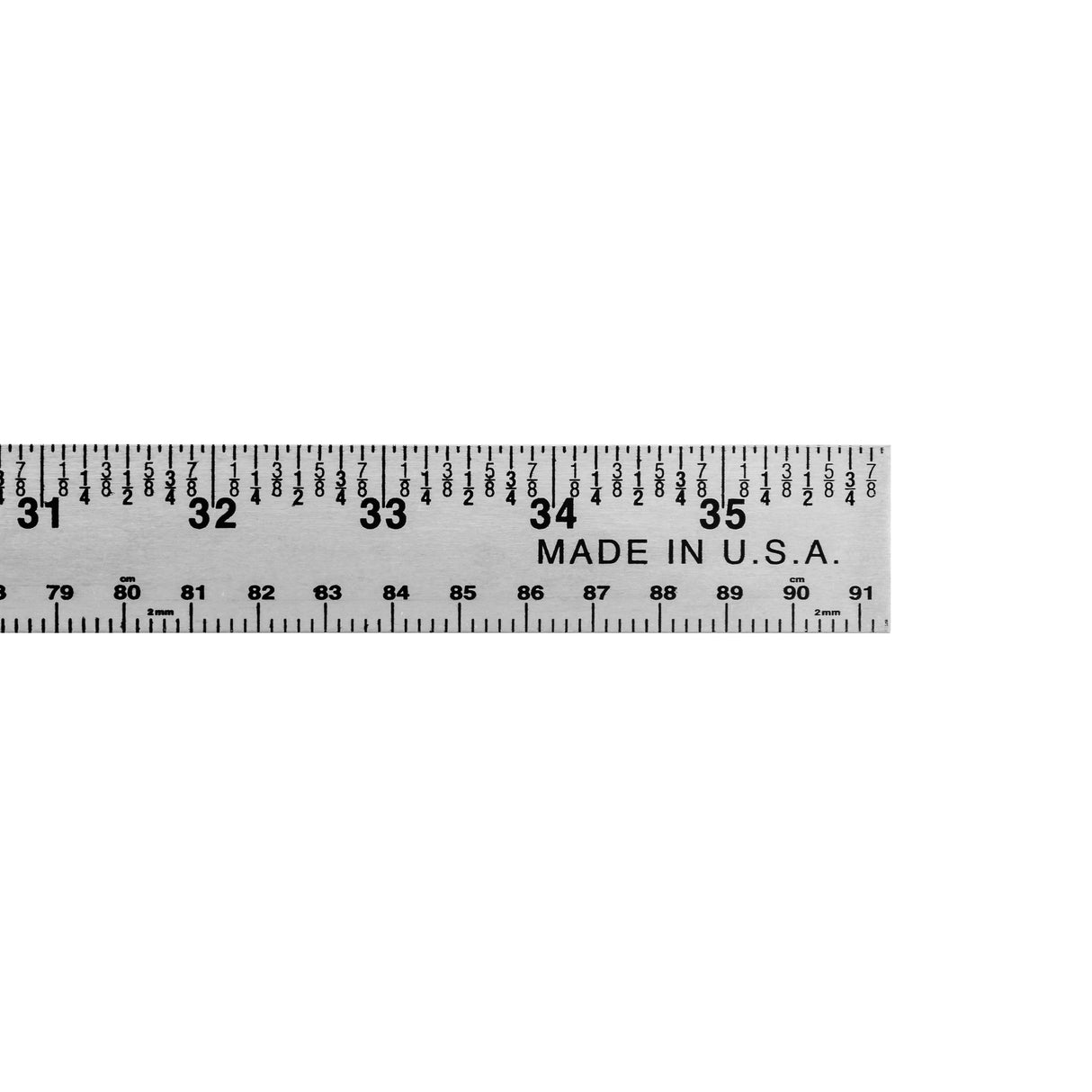 Mayes 10193 EasyMark™ 36 Inch Aluminum Yardstick (1-1/8 Inch Wide) Additional Image 2