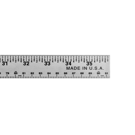 Mayes 10193 EasyMark™ 36 Inch Aluminum Yardstick (1-1/8 Inch Wide) Additional Image 2