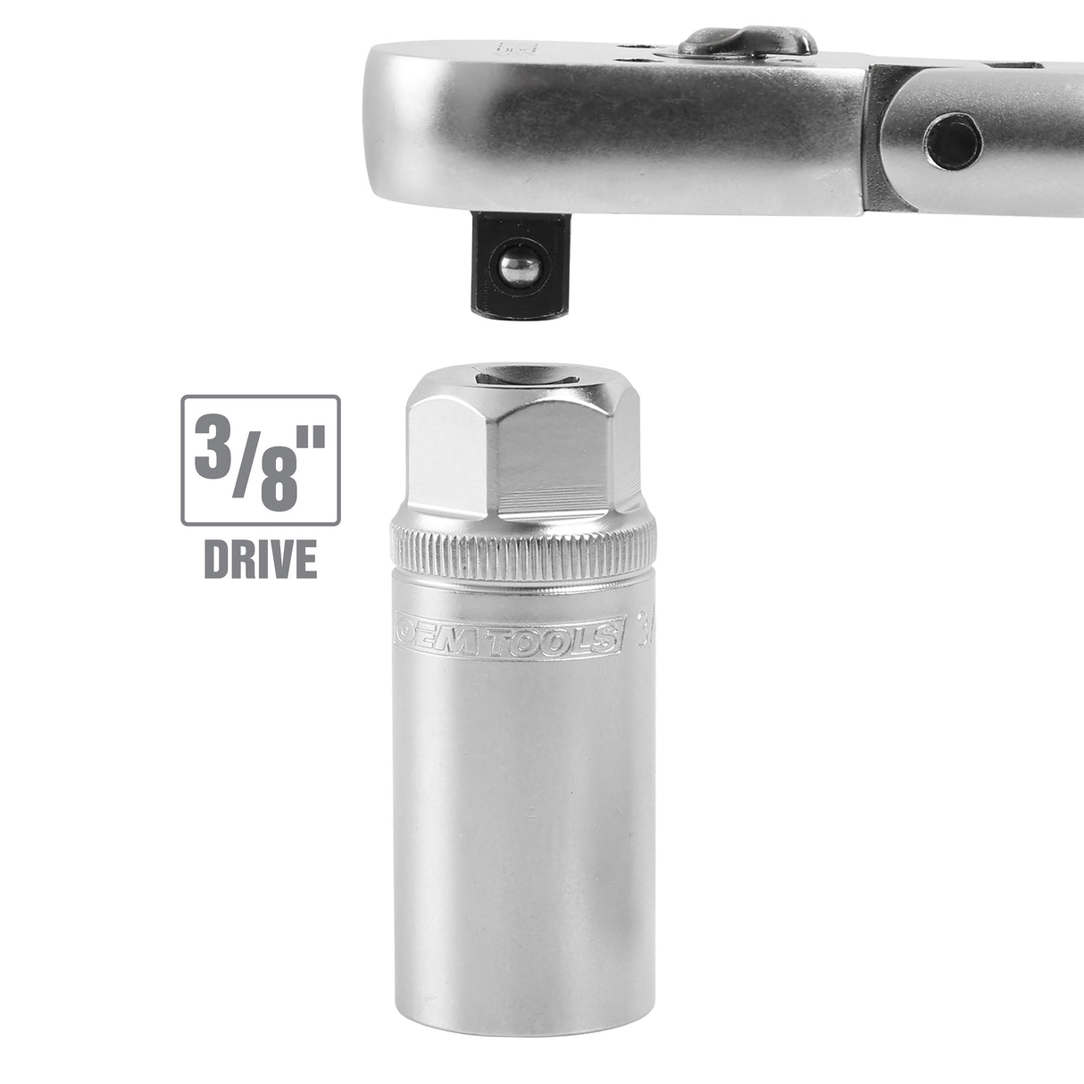 OEMTOOLS 22882 3/4 Inch 3/8in. Drive Magnetic 6 Pt. Spark Plug Socket Additional Image 5