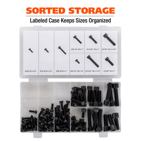 GreatNeck 68231 106-Piece Hex Head Cap Screw Assortment Additional Image 5