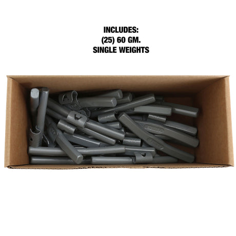 OEMTOOLS 23310 60 gm. IW Style Steel Wheel Weight - 1 Box of 25 Additional Image 4