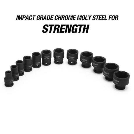 OEMTOOLS 25589 12 Piece 3/8in. Drive Impact Socket Set (SAE) Additional Image 2