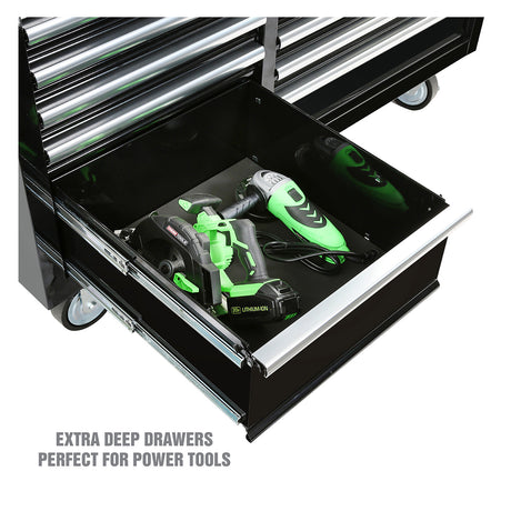 OEMTOOLS 24736 Professional Series 57-Inch 12-Drawer Tool Cabinet - Black Additional Image 7