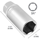 OEMTOOLS 22882 3/4 Inch 3/8in. Drive Magnetic 6 Pt. Spark Plug Socket Additional Image 1