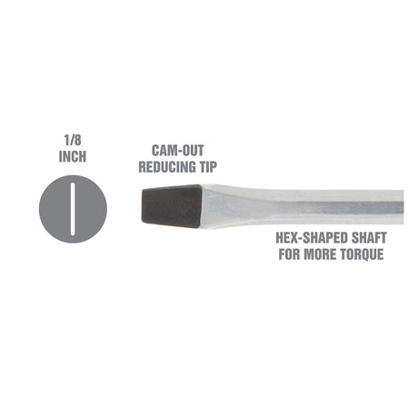OEMTOOLS 22540 1/8 Inch x 3 Inch Slotted Screwdriver Additional Image 2