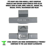 OEMTOOLS 23271 20 gm. IW Style Steel Wheel Weight - 1 Box of 25 Additional Image 1