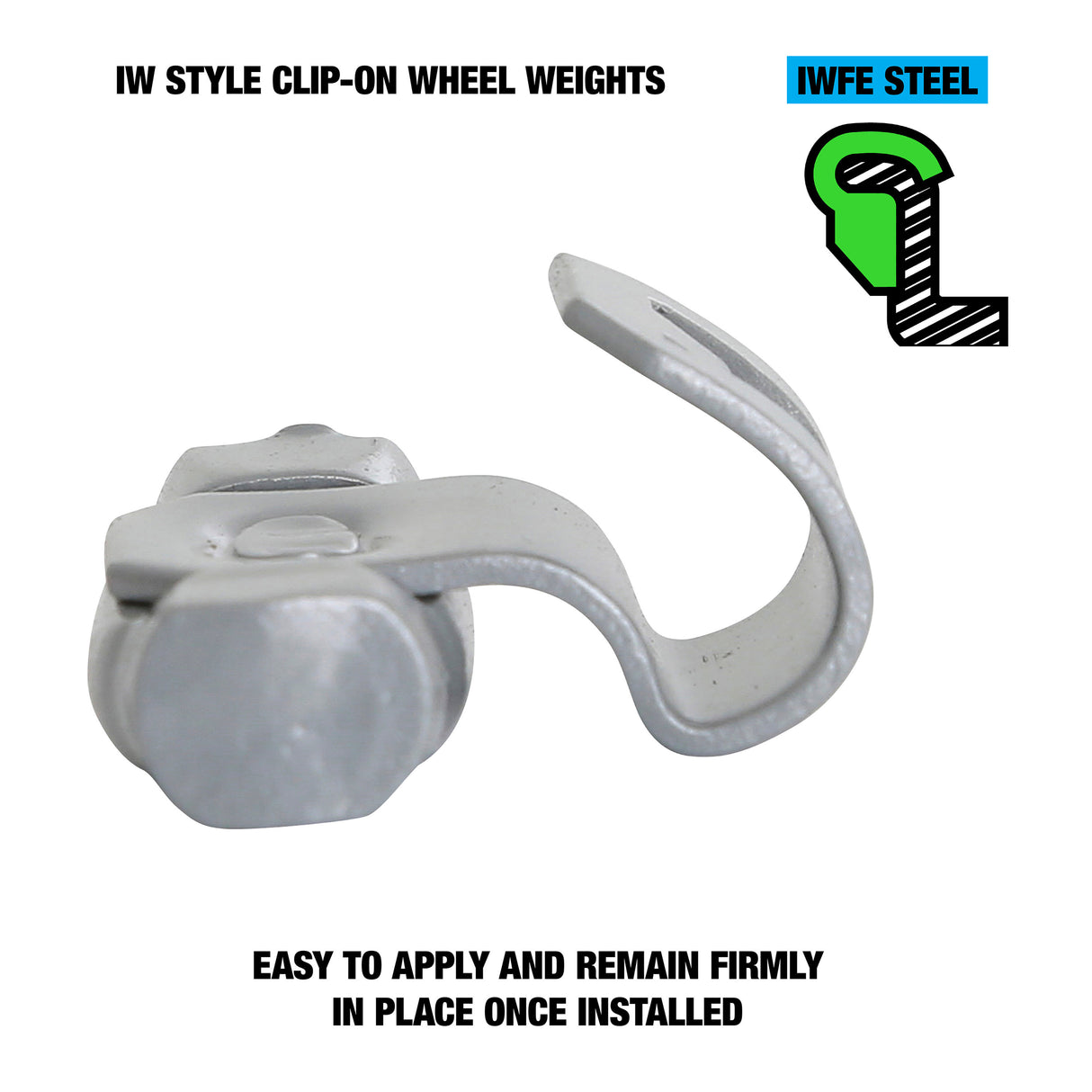 OEMTOOLS 23248 15 gm. IW Style Steel Wheel Weight - 1 Box of 25 Additional Image 2