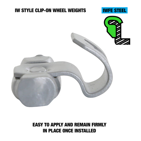 OEMTOOLS 23248 15 gm. IW Style Steel Wheel Weight - 1 Box of 25 Additional Image 2