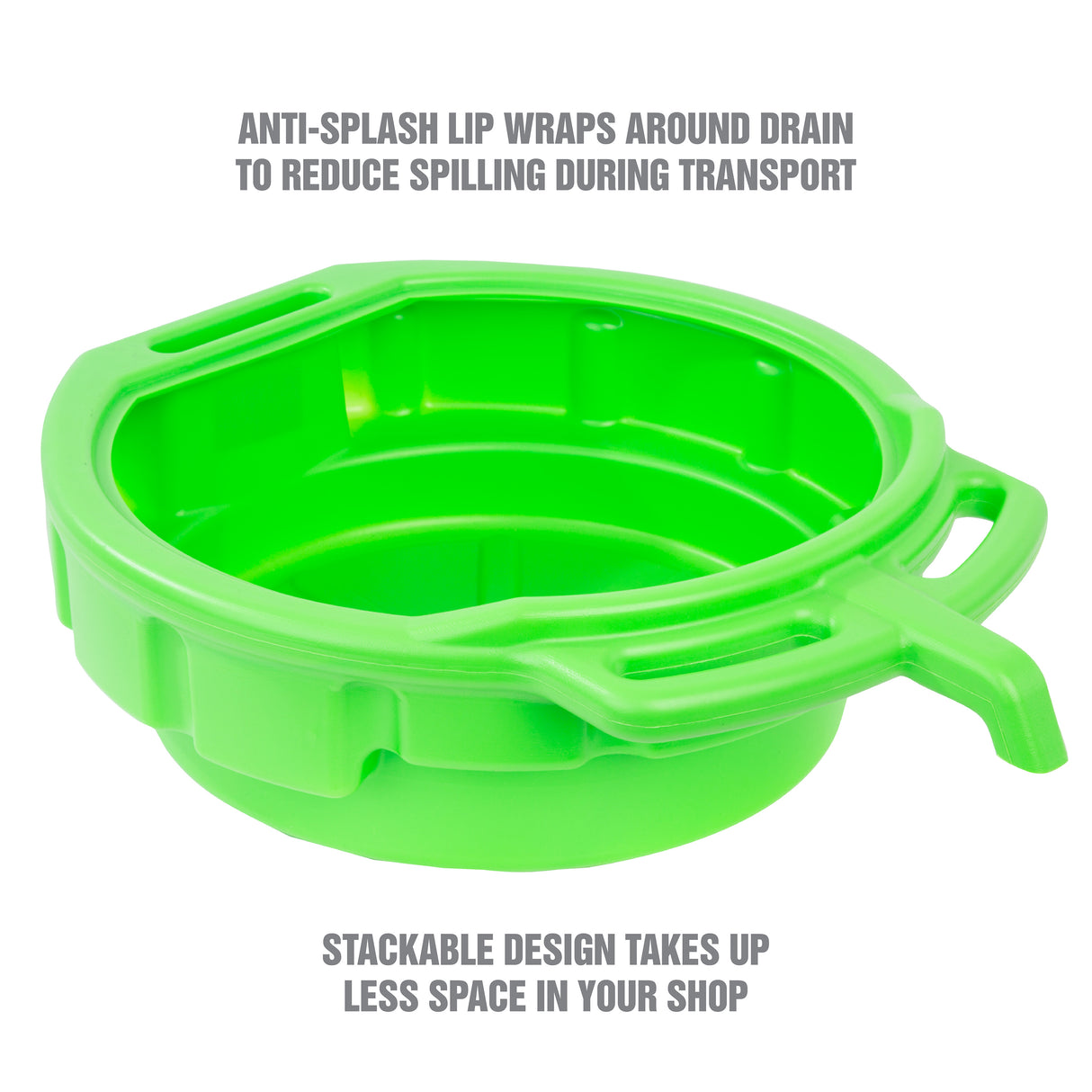 OEMTOOLS 87034 4 Gallon Oil Drain Pan - Green Additional Image 4