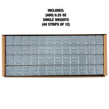 OEMTOOLS 23200 0.25 Oz. Steel Adhesive Wheel Weights, 40 Strips of 12, 480 Per Box Additional Image 2