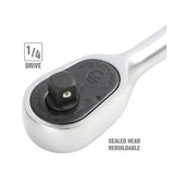 OEMTOOLS 22900 1/4 Drive 4-1/4 Inch Ratchet with Standard Handle Additional Image 2
