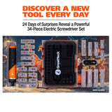 GreatNeck 26301 34-Piece electric Screwdriver Set Advent Calendar Additional Image 3
