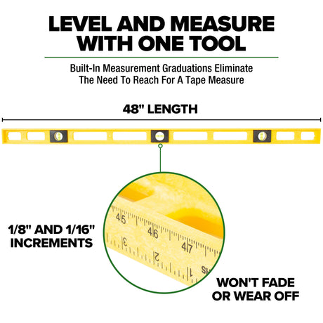 Mayes 10102 Polystyrene Level (48 Inch) Additional Image 4