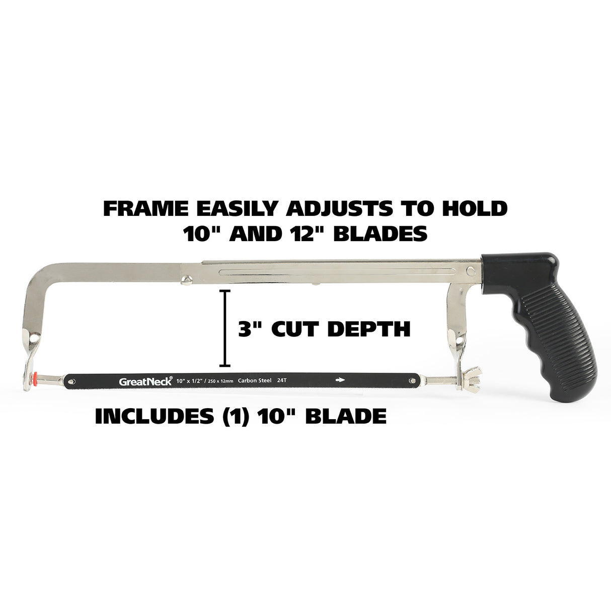 GreatNeck 50 Hacksaw Frame (12in.) Additional Image 1