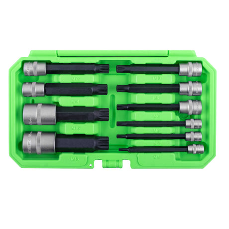OEMTOOLS 23907 10 Piece Magnetic Long Triple Square Bit Socket Set Additional Image 2