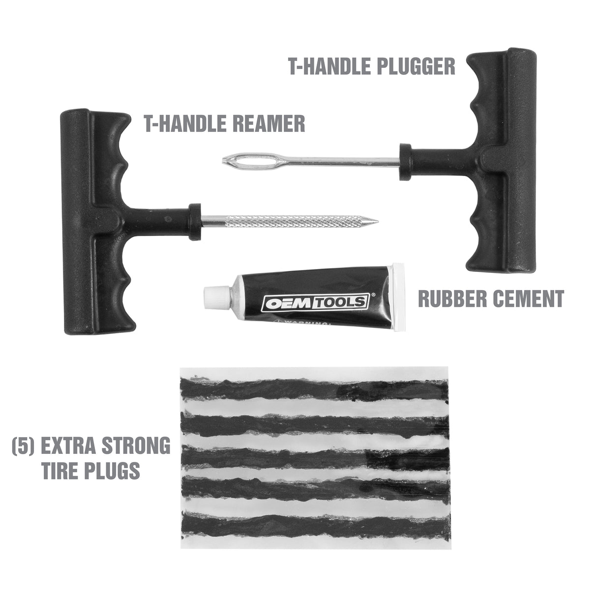 OEMTOOLS 26683 Tire Repair Kit Additional Image 1