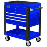 35in. 4 DRAWER SLIDE TOP CART - BLUE Additional Image 1