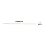 Mayes 10212 Aluminum Straight Edge Ruler (96 x 2 Inch) Additional Image 1