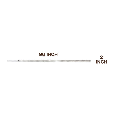 Mayes 10212 Aluminum Straight Edge Ruler (96 x 2 Inch) Additional Image 1