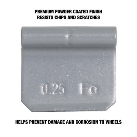 OEMTOOLS 23238 0.25 Oz. T Style Steel Wheel Weight - 1 Box of 25 Additional Image 3