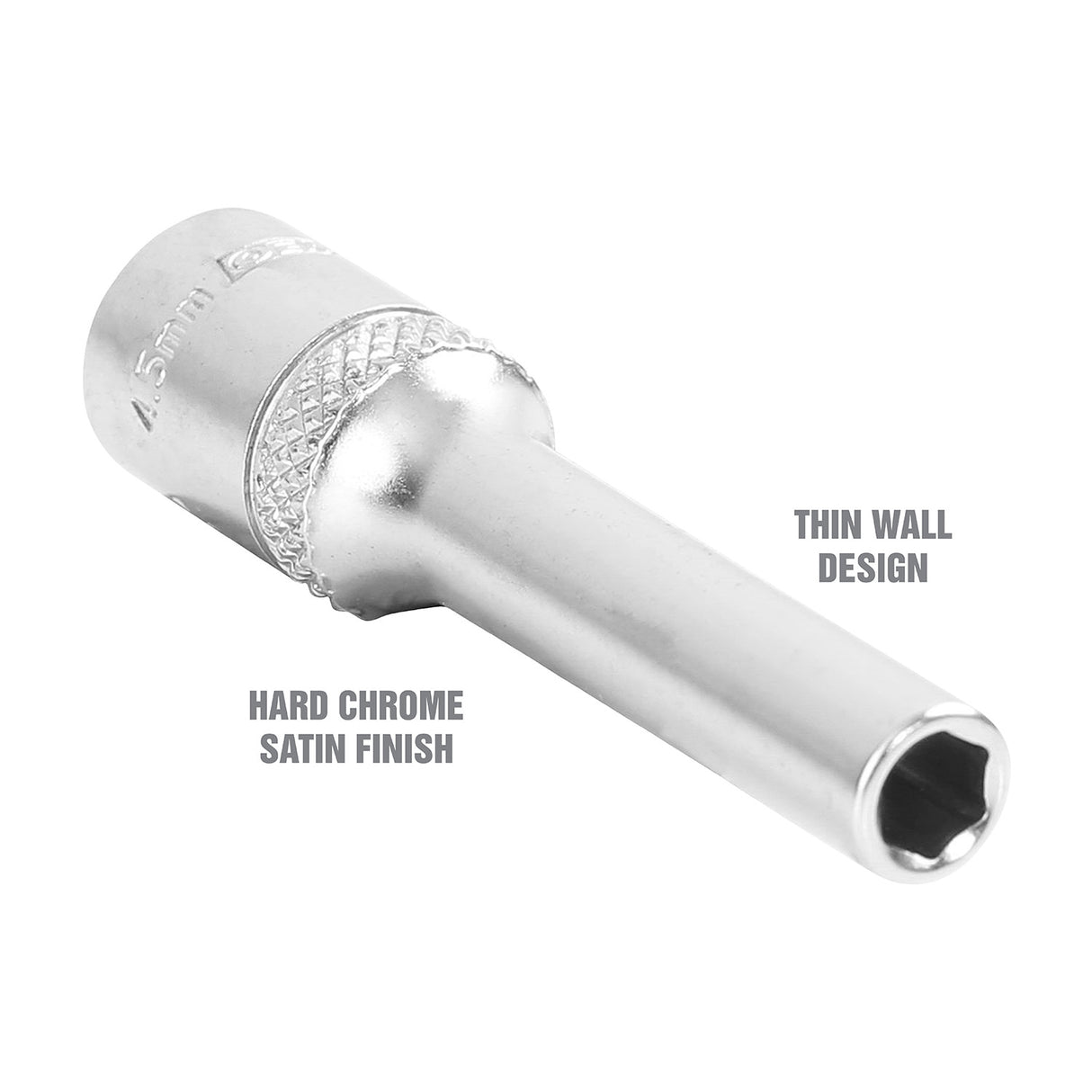 OEMTOOLS 22267 1/4 Inch Drive 6 Pt. Deep Socket (4.5 mm) Additional Image 2