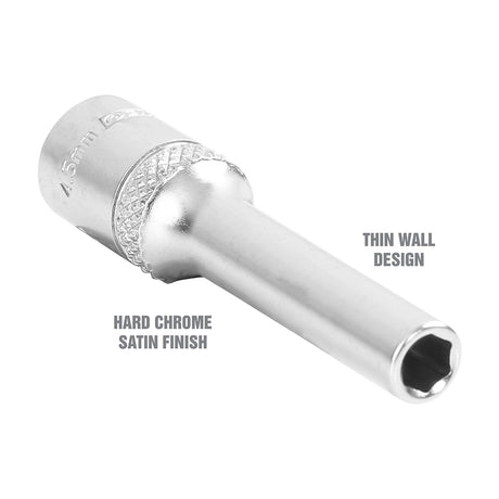 OEMTOOLS 22267 1/4 Inch Drive 6 Pt. Deep Socket (4.5 mm) Additional Image 2