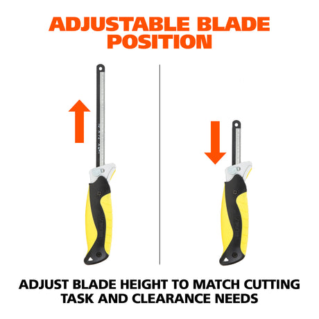 GreatNeck 80070 Adjustable Close Quarter Hacksaw (10-Inch) Additional Image 2