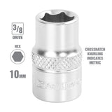 OEMTOOLS 22284 3/8 Inch Drive 6 Pt. Socket (10 mm) Additional Image 1